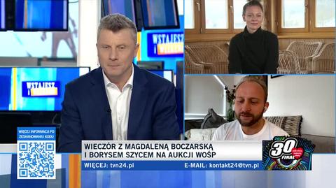 WOŚP 2022. Licytacja wieczoru z Magdaleną Boczarską i Borysem Szycem