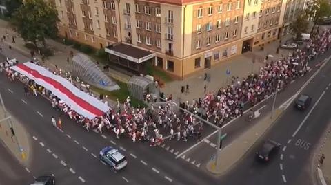 Marsz solidarności z Białorusią w Białymstoku