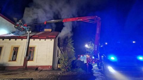 Straż pożarna w Wejherowie o akcji ratowniczej w Smażynie
