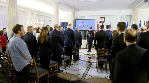 Uroczystość z okazji 25. rocznicy uchwalenia konstytucji w Sejmie