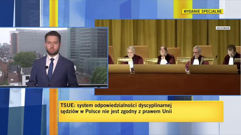 Trybunał Sprawiedliwości Unii Europejskiej wydał wyrok w sprawie Izby Dyscyplinarnej Sądu Najwyższego. Relacja Macieja Sokołowskiego 
