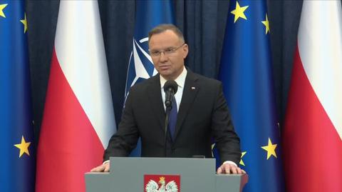 Andrzej Duda o Kamińskim i Wąsiku: zostali skazani za działania związane z walką z korupcją