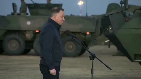Całe przemówienie Andrzeja Dudy po spotkaniu z żołnierzami 18. Dywizji Zmechanizowanej