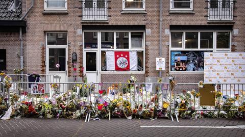 Peter R. de Vries został postrzelony w Amsterdamie w lipcu 2021 roku (nagranie archiwalne)