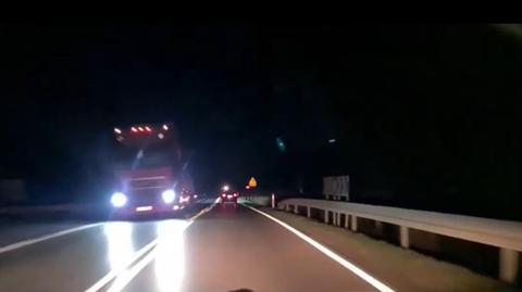 Kierował ciężarówką pod wpływem alkoholu (wideo z 24.02.2023)