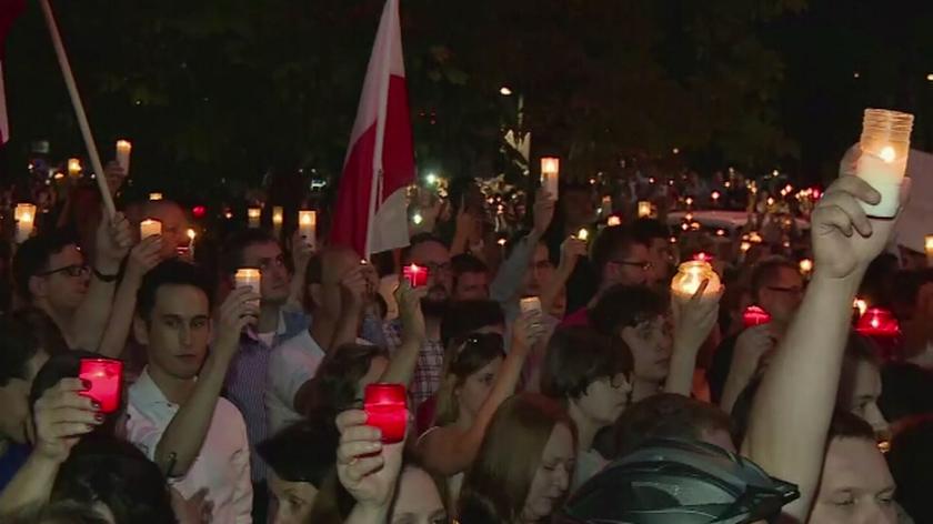 Protest w Krakowie 