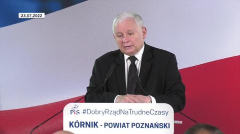 Kaczyński o zbożu z Ukrainy (lipiec 2022)