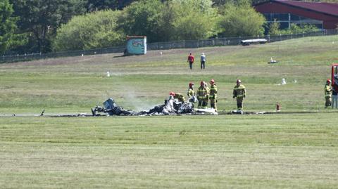 Zielona Góra: Rozbił się samolot, nie żyje pilot