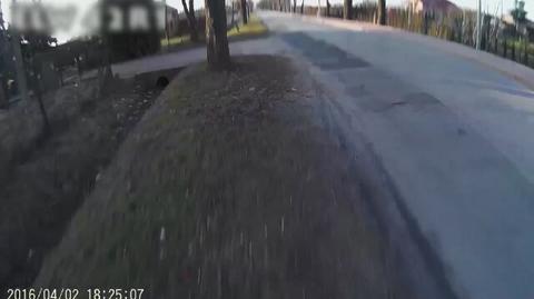 Atak na rowerzystę