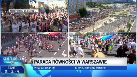 Parada Równości przeszła przez Warszawę. Wideo z 19 czerwca 2021