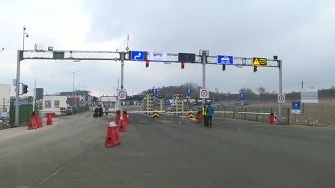 Sytuacja na przejściu granicznym w Medyce (12.03.2022)