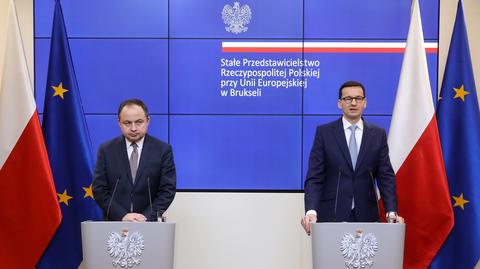 Pytania od dziennikarzy i odpowiedzi premiera Morawieckiego