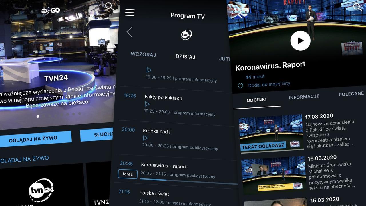 Telewizja na żywo w twoim telefonie. Poznaj aplikację TVN24 GO