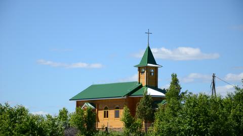 Kościół w syberyjskim Białymstoku został odbudowany po tym jak oryginalną świątynię z 1908 roku strawił ogień