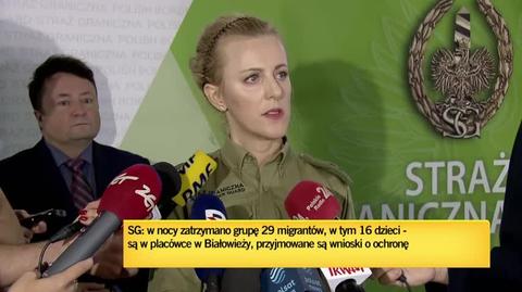 Rzeczniczka Straży Granicznej o migrantce, która urodziła na granicy z Białorusią