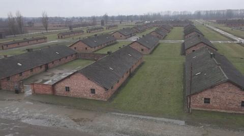 Auschwitz-Birkenau filmed by a drone