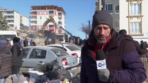 Relacja reportera TVN24 Pawła Łukasika, który wraz z operatorem Tomaszem Burdalem jest w Turcji (11 lutego 2023 r.)