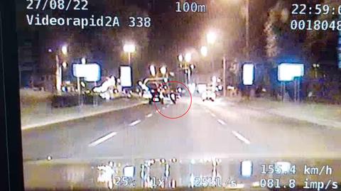 Lublin. 29-letni motocyklista uciekał przed policją. Na koniec sam się wywrócił 