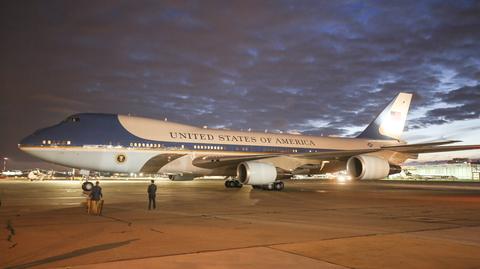 Air Force One z Donaldem Trumpem na pokładzie wylądował w Warszawie 