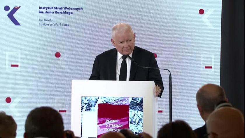 Jarosław Kaczyński: Dziesiątki państw na świecie uzyskały odszkodowania od Niemiec. Natomiast Polska nie uzyskała 