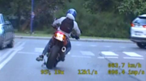 Policyjny pościg za motocyklistą w Tarnowskich Górach