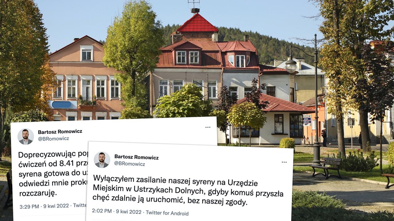 Syreny w rocznicę katastrofy smoleńskiej. Burmistrz Ustrzyk Dolnych: wyłączyłem zasilanie naszej syreny, gdyby komuś przyszła chęć zdalnie ją uruchomić
