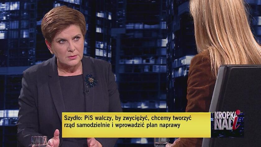 Beata Szydło: Nie wiem co wydarzyło się w Smoleńsku