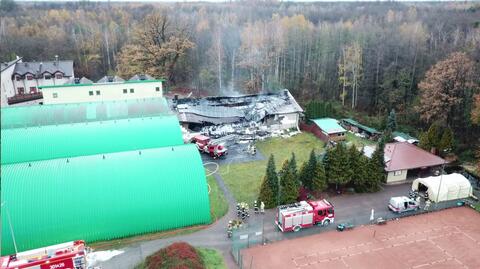 Pożar kompleksu hotelowo-rekreacyjnego pod Opolem