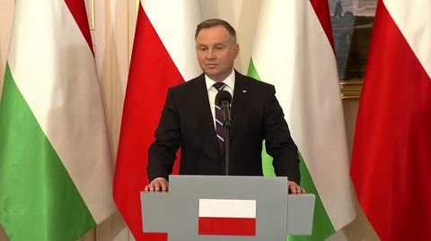Andrzej Duda o rozmowach z prezydent Węgier