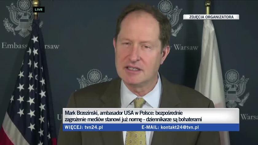 Ambasador USA w Polsce o materiałach dziennikarskich opowiadających o sytuacji na Ukrainie