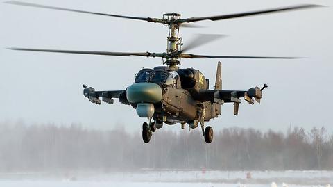 Rozbity Ka-52 to jeden z najnowszych rosyjskich śmigłowców