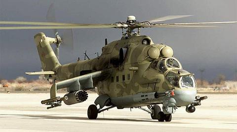 Rosyjskie śmigłowce Mi-24 i Mi-8