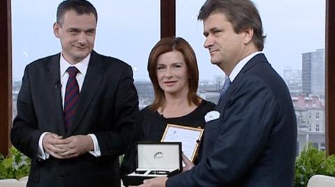 Palikot odebrał prezydenckie pióro, i podarował Lechowi Kaczyńskiemu obraz