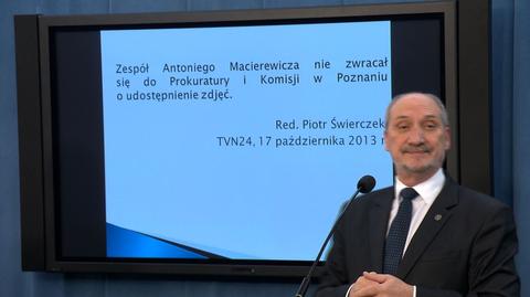 Macierewicz zarzucił kłamstwo reporterowi TVN24. Musiał przeprosić