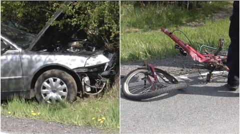 Wypadek na Opolszczyźnie. Nie żyje rowerzysta