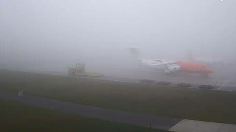 Mgła utrudnia pracę gdańskiego lotniska