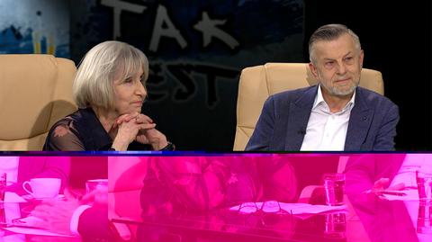 Janina Jankowska i prof. Andrzej Zybertowicz w Tak Jest