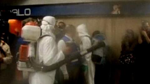 Meksyk czyści metro przed grypą