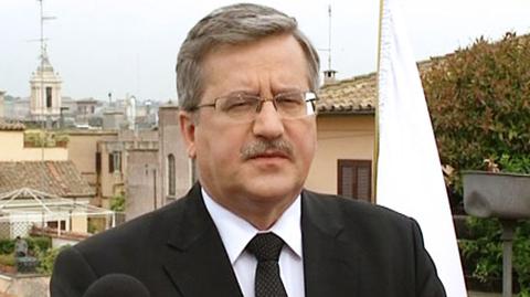 Komorowski: to ważny dzień także dla Polski