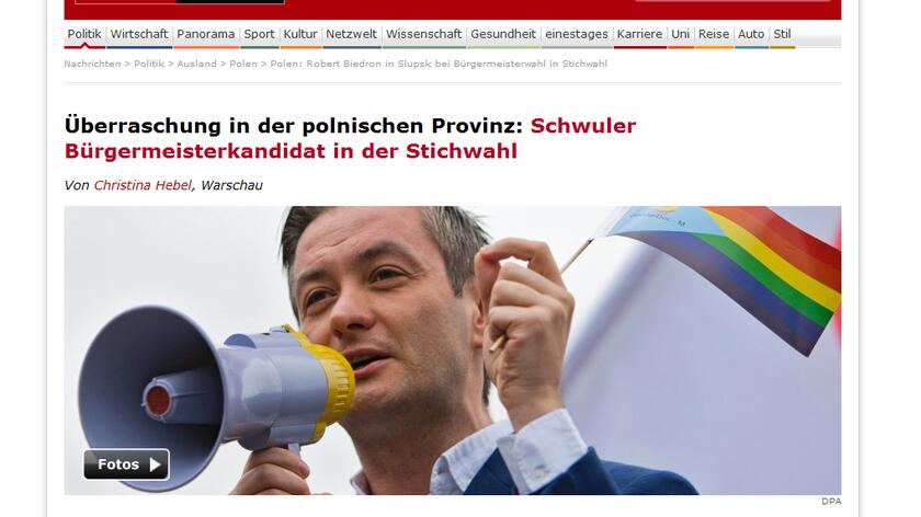 "Der Spiegel" o wyborach w Słupsku