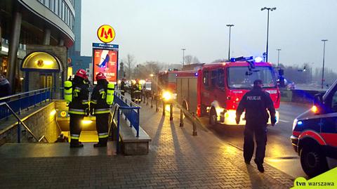 Pożar w warszawskim metrze 