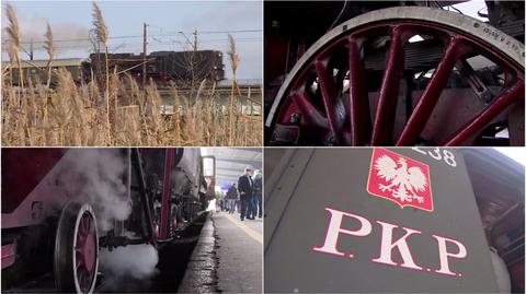 Pociąg retro objechał Poznań