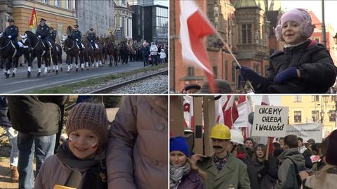 Radosna Parada Niepodległości przeszła wrocławskimi ulicami