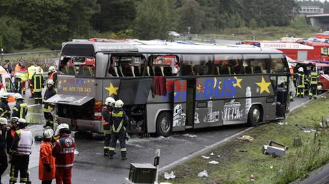 Tragiczny wypadek polskiego autokaru w Niemczech