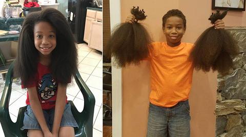 10-latek oddał włosy dla chorych na raka