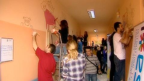 Przyjechali do Łodzi na Erasmusa, pomalowali ściany
