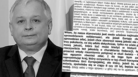 Jak interpretować słowa Lecha Kaczyńskiego?
