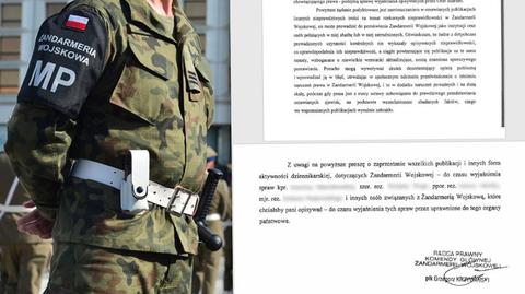 Żandarmeria Wojskowa wzywa dziennikarzy do zaprzestania publikacji