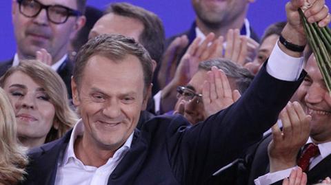 Donald Tusk dziękuje wyborcom