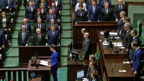 Prezydent, posłowie, senatorowie. Uroczyste zgromadzenie upamiętniające Lecha Kaczyńskiego